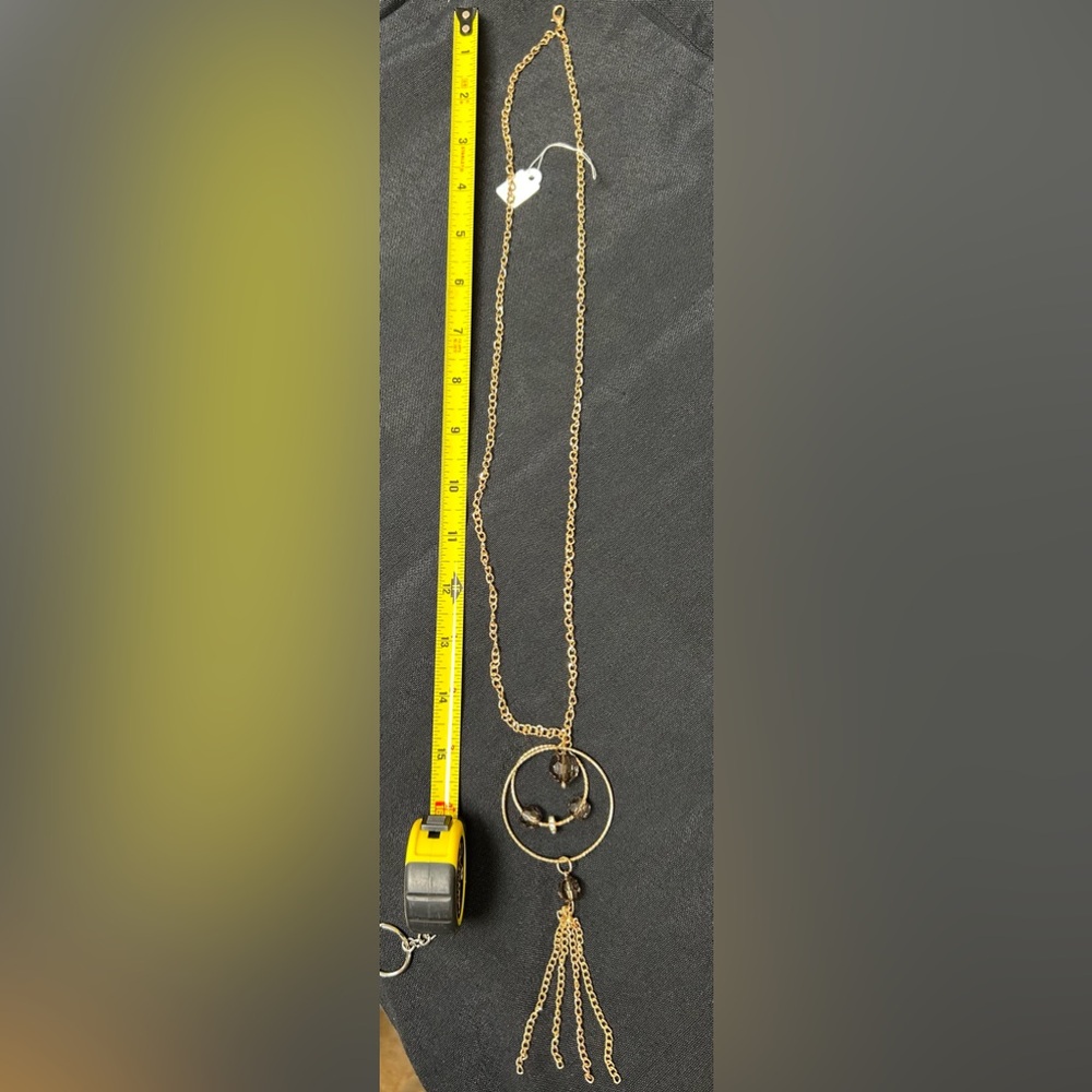 Gold/ Brown Pendant Necklace